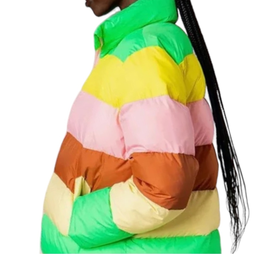 New Rachel Antonoff x Free People Terry Colorblock XS & Med Pink Striped Coat - Picture 4 of 16